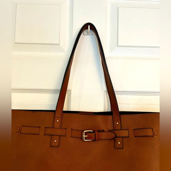 NWOT Large Brown Tote/Laptop Bag - Picture 3 of 7